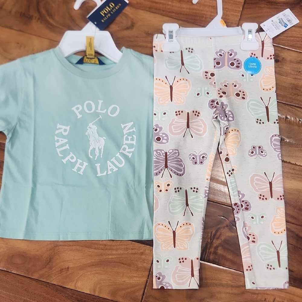 Polo Ralph Lauren Kids Set - Mint Green and Multicolor - Picture 1 of 6